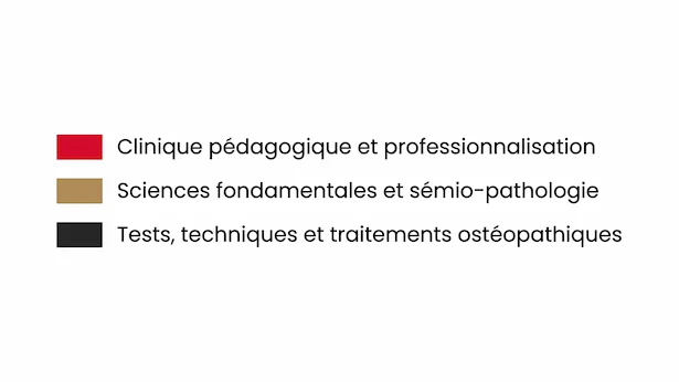 Légende de l'évolution des heures sur la formation en 5 ans